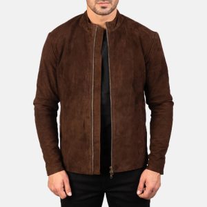 Suede Leather Biker Jacket