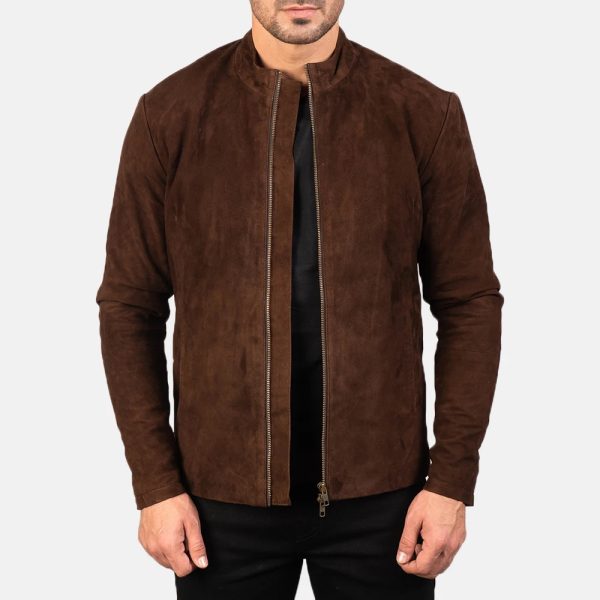 Suede Leather Biker Jacket