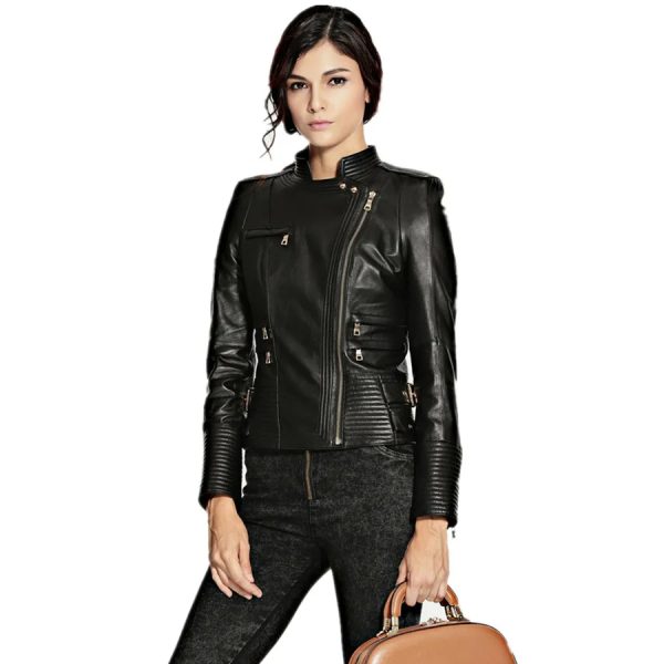 Trendy Riding Leather jacket - Image 5