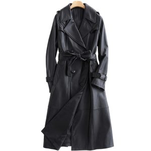 Leather Trench Coat