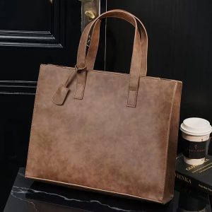 Portable Computer Leather Bag