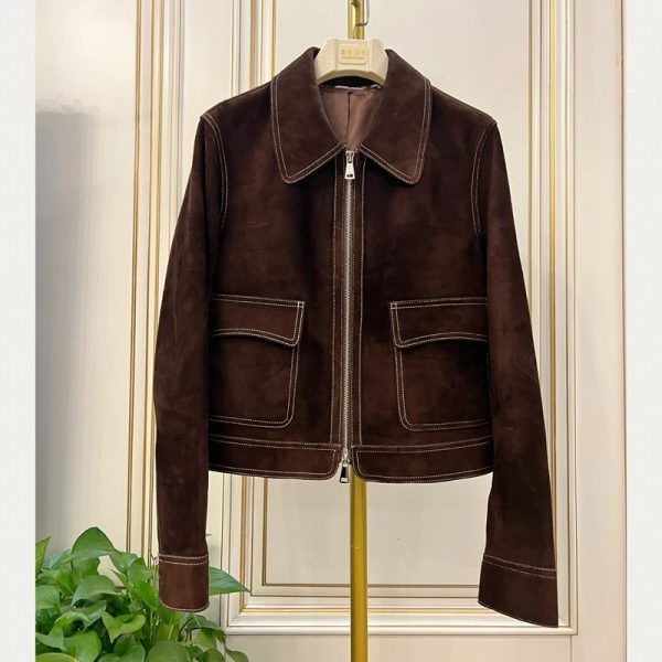 Minella Suede Leather Jacket - Image 6