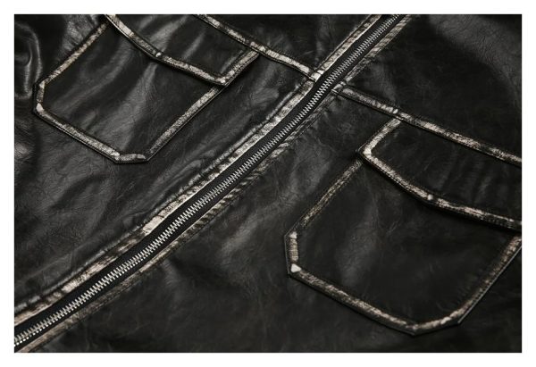 Street Wear Leather Jacket - Image 9