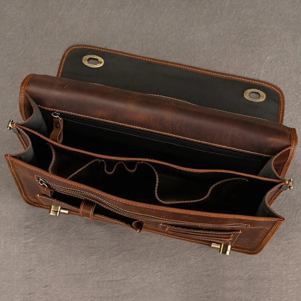 Leather Buisness Briefcase - Image 6