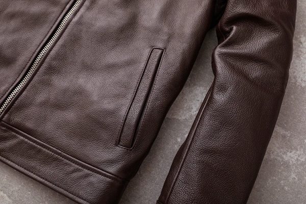 Veteran style leather jacket - Image 8