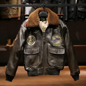 Military Inspired Leather Jacket