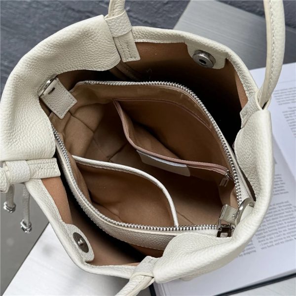 Bucket Leather Tote Bag - Image 2