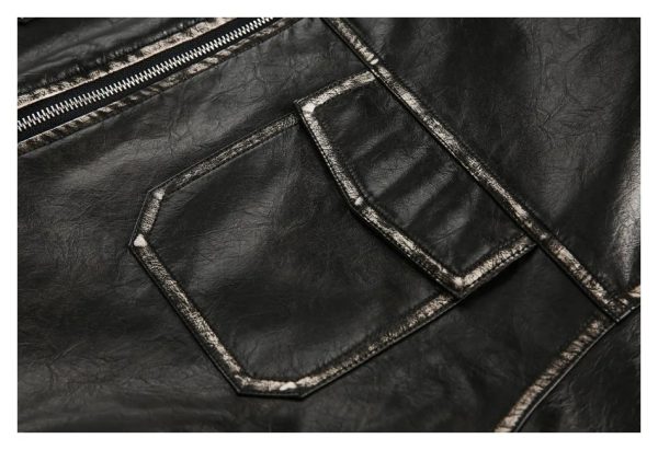 Street Wear Leather Jacket - Image 6