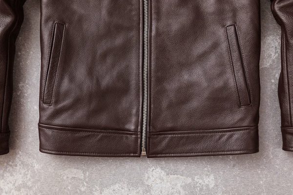 Veteran style leather jacket - Image 9