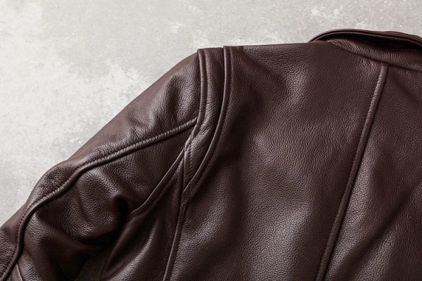 Veteran style leather jacket - Image 10
