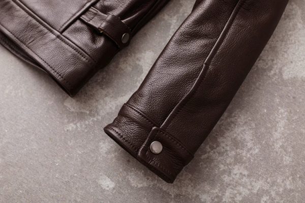 Veteran style leather jacket - Image 11