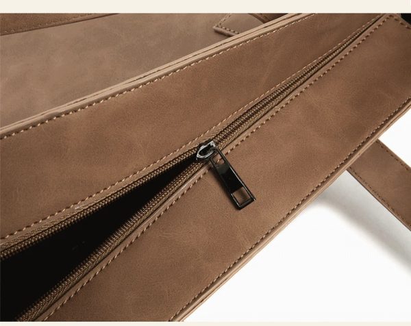 Portable Computer Leather Bag - Image 8