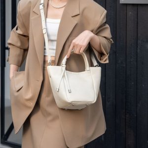 Bucket Leather Tote Bag