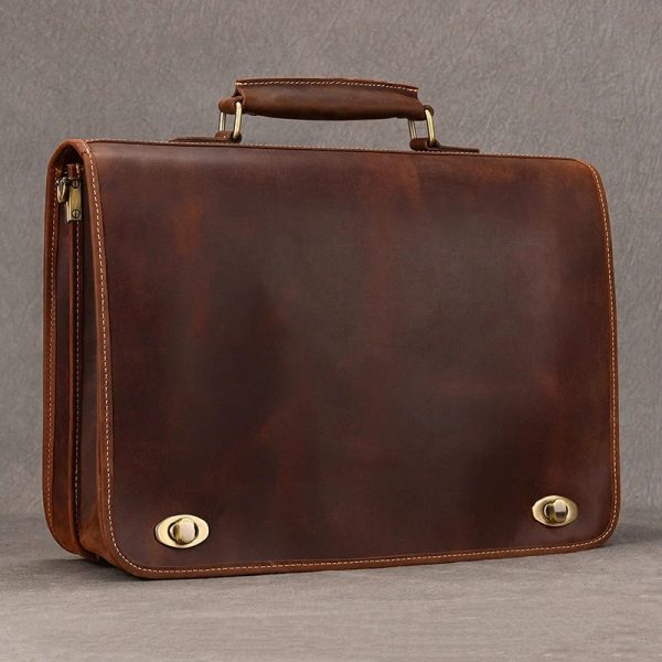 Leather Buisness Briefcase - Image 4