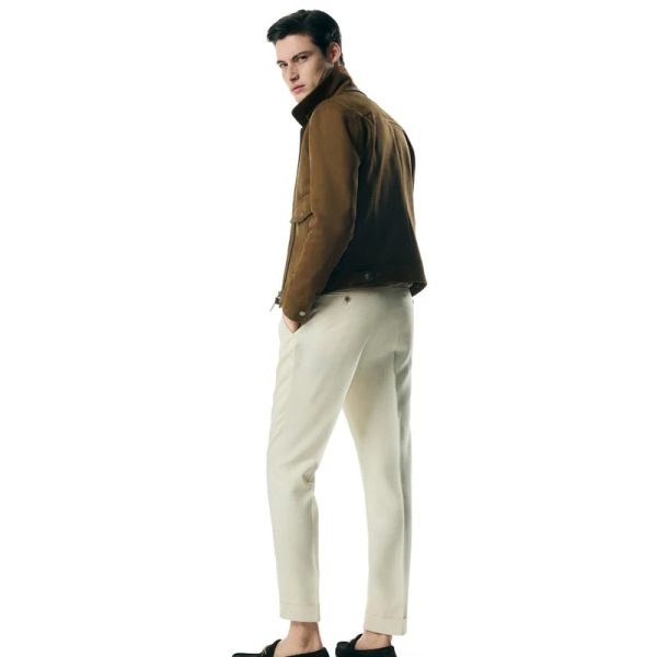 Suede Zip Collar Blouson - Image 5