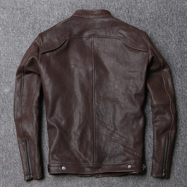 Brown Riding Leather Jacket - Image 2