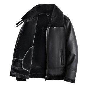 Warm Cashmere Leather Jacket