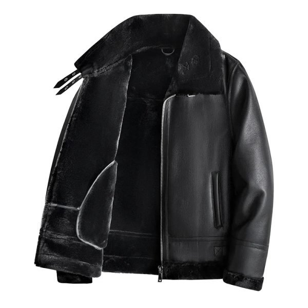 Warm Cashmere Leather Jacket