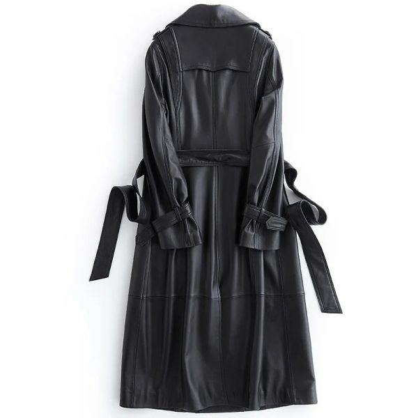 Leather Trench Coat - Image 2