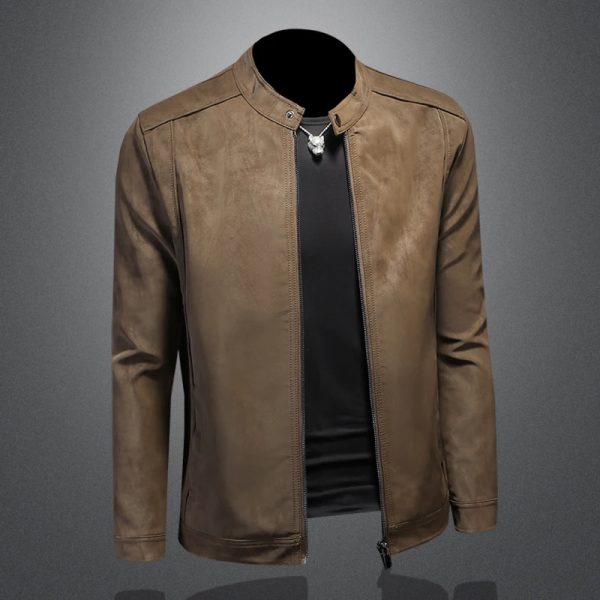 Men's SC Motorcycle Leather Jacket - Image 2