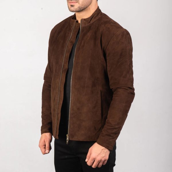 Suede Leather Biker Jacket - Image 6