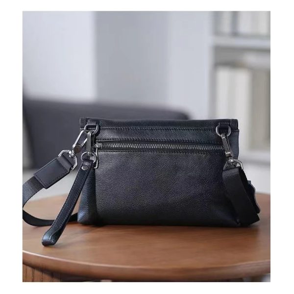 Handmade Leather Snap Bag - Image 4