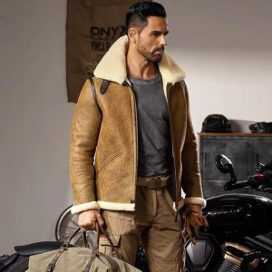 Pilot Shearling Leather Jacket