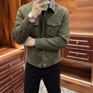 Richard Madden Suede Leather Jacket