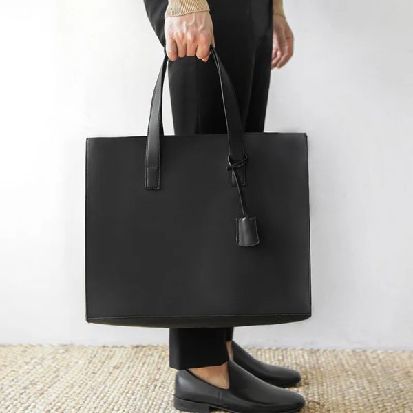 Portable Computer Leather Bag - Image 2