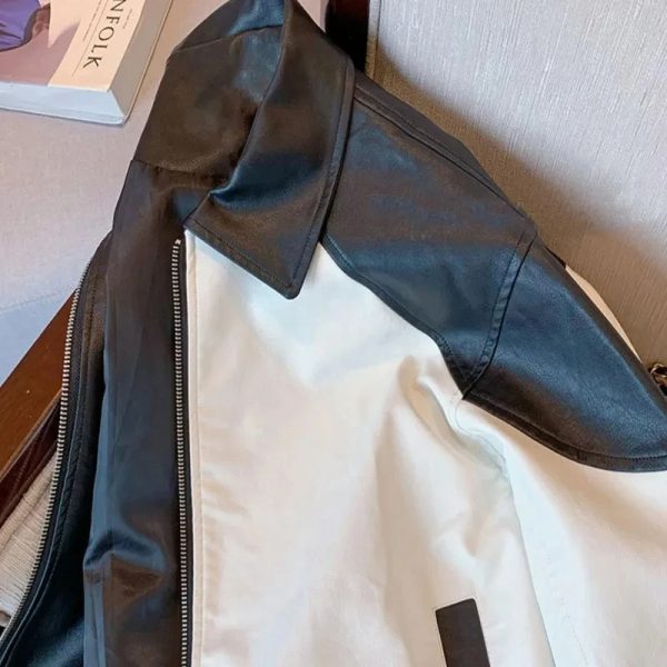 Casual Riding Leather Jacket - Image 3