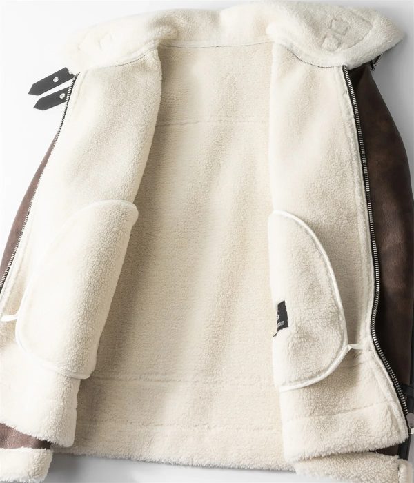 Warm Cashmere Leather Jacket - Image 2