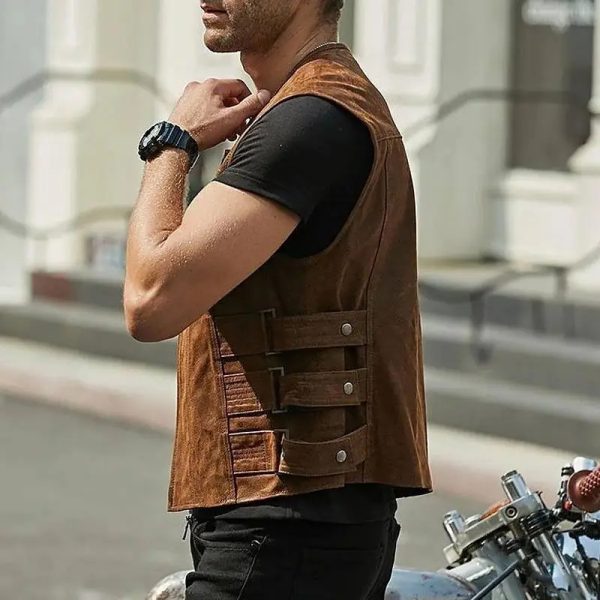 Bike Riding Leather Vest - Image 3