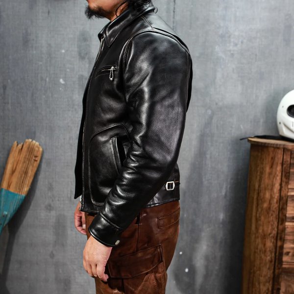 Retro Leather Jacket - Image 2