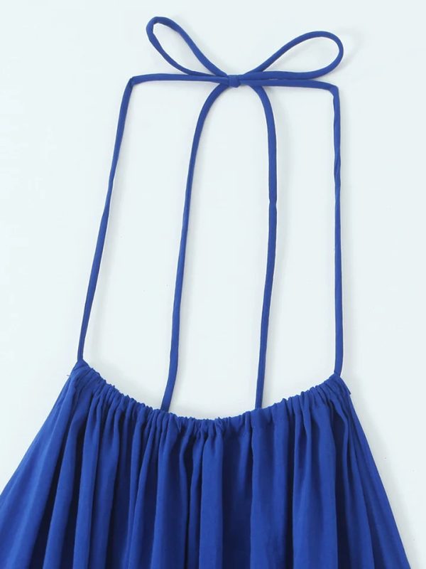 Flowing Halter Midi Dress - Image 2