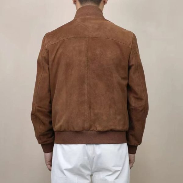 Suede Jacket With Patch Pocket - Image 4