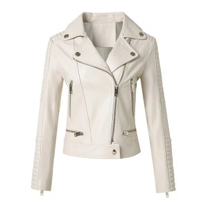 Asymmetrical Riding Leather Jacket