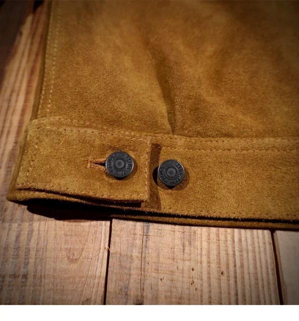 Denim Style Leather Jacket - Image 3