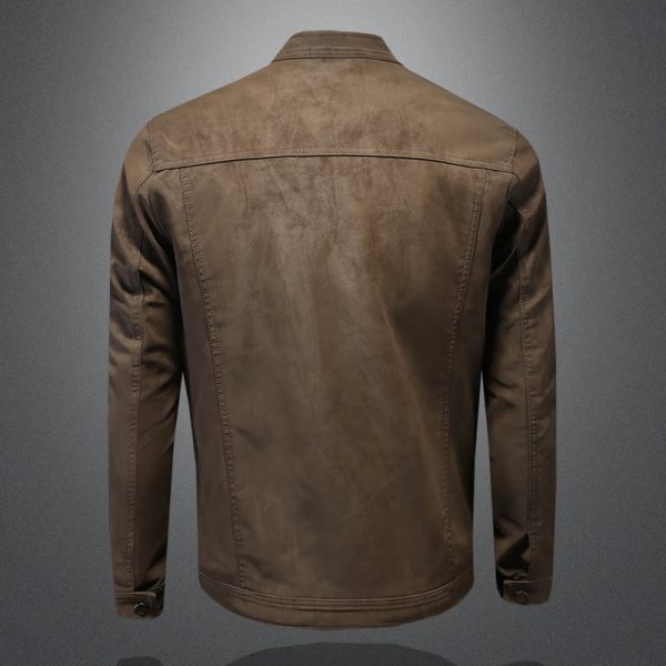 Men's SC Motorcycle Leather Jacket - Image 4