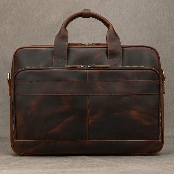 Leather 16" Laptop Bag - Image 3