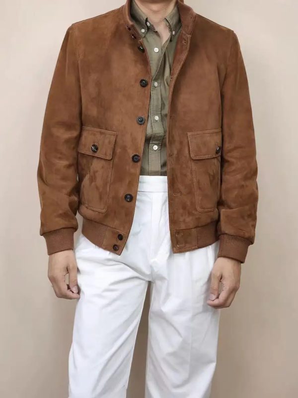Suede Jacket With Patch Pocket - Image 3