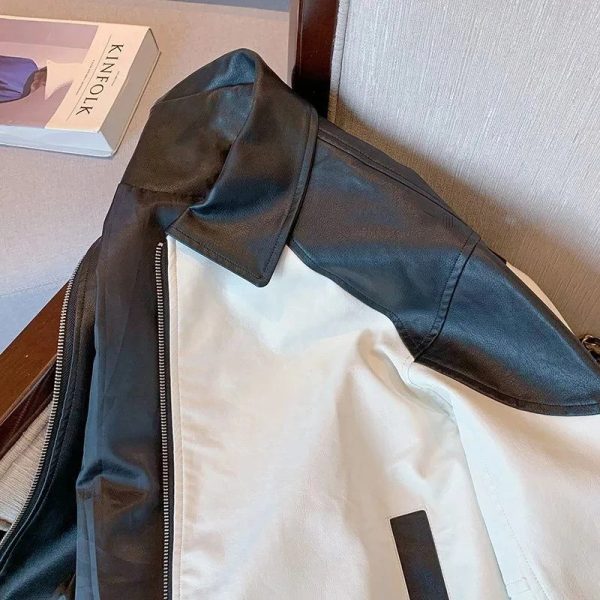 Casual Riding Leather Jacket - Image 5