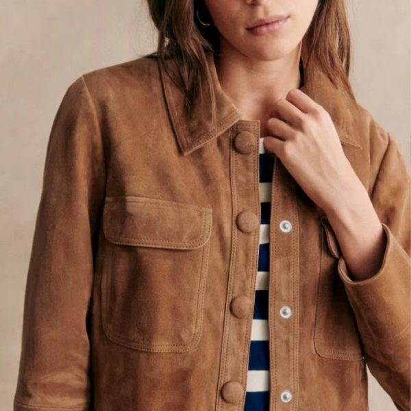 Vintage Suede Leather Jacket - Image 4