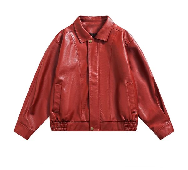 American retro leather jacket