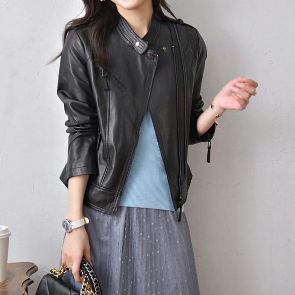 Riding Cowhide Leather Jacket