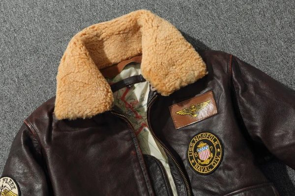 Top Gun Inspired Leather Jacket - Image 3
