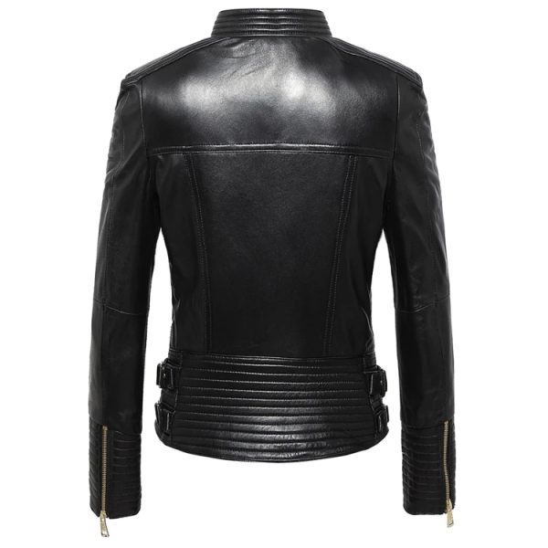 Trendy Riding Leather jacket - Image 4