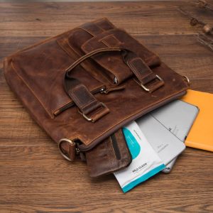 Leather 12" Laptop Bag