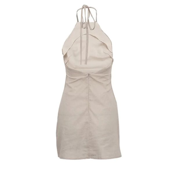 Beach Halter Neck Mini Dress - Image 4