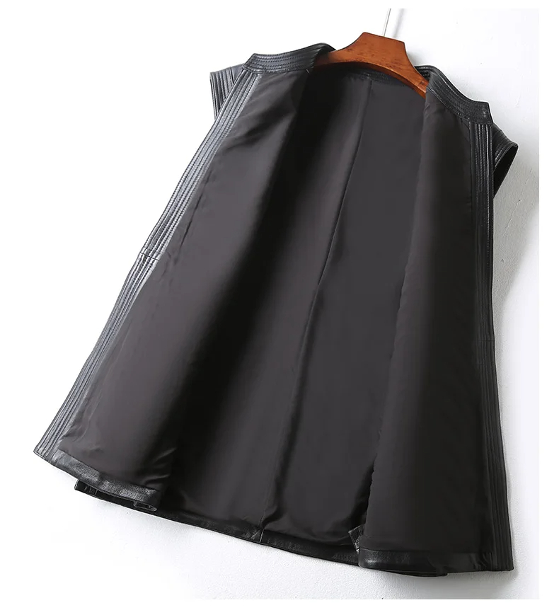 The Drape: Robe-Style Pure Leather Jacket - Image 4