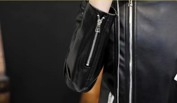 Black & White Riding Jacket - Image 2
